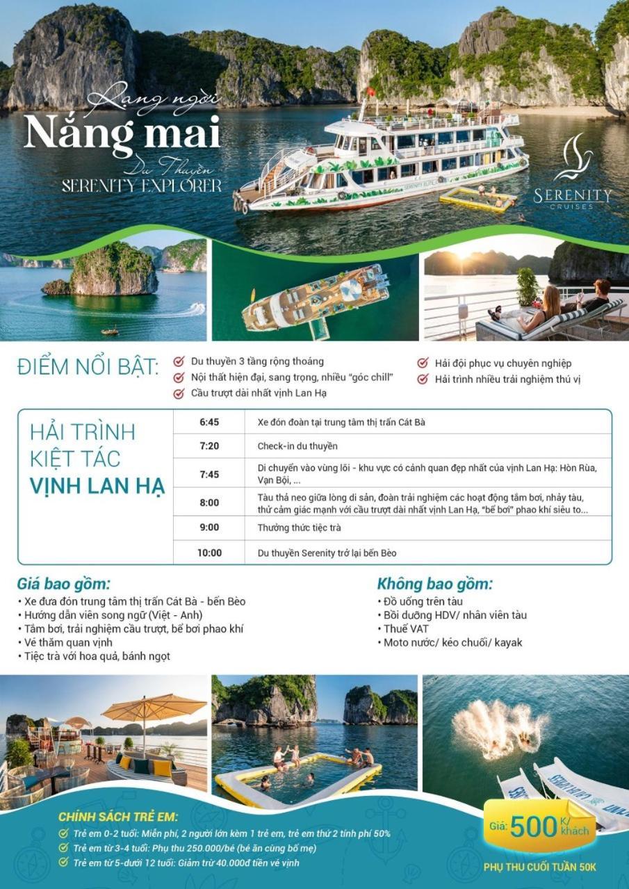 Emerald Hotel Cat Ba Dong Khe Sau Eksteriør billede